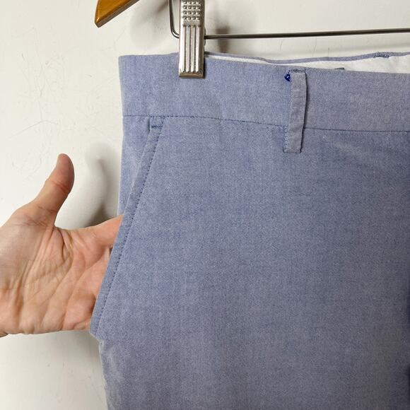 Old Navy Men's Slim Chino Dress Pants 32 Chambray Blue Trousers Cotton Mid Rise - Picture 4 of 8